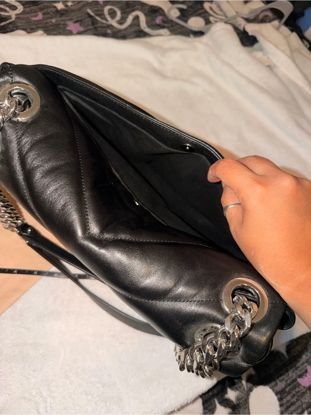 Rebecca Minkoff Black Quilted Edie Maxie